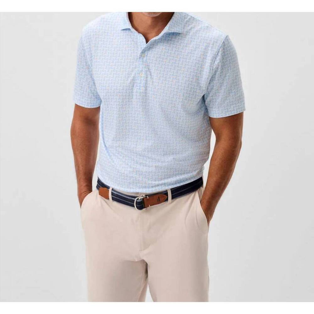 NEW JOHNNIE-O performance jersey polo shirt in minty